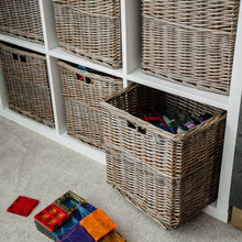 Load image into Gallery viewer, Wicker Square Storage Basket for Cube Units
