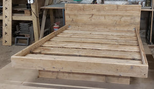 Scaffold Board Rustic Floating Bed Frame