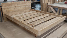 Load image into Gallery viewer, Scaffold Board Rustic Floating Bed Frame
