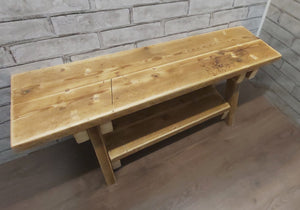 Reclaimed Scaffold Board A Frame Wooden Bench