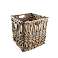 Load image into Gallery viewer, Wicker Square Storage Basket for Cube Units
