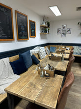 Load image into Gallery viewer, Commercial Scaffold Board &amp; Steel Cafe / Pub / Bar / Restaurant Table
