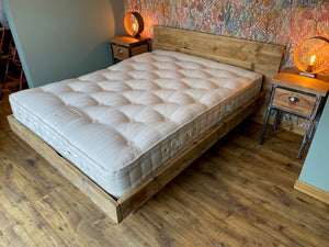 Scaffold Board Rustic Floating Bed Frame