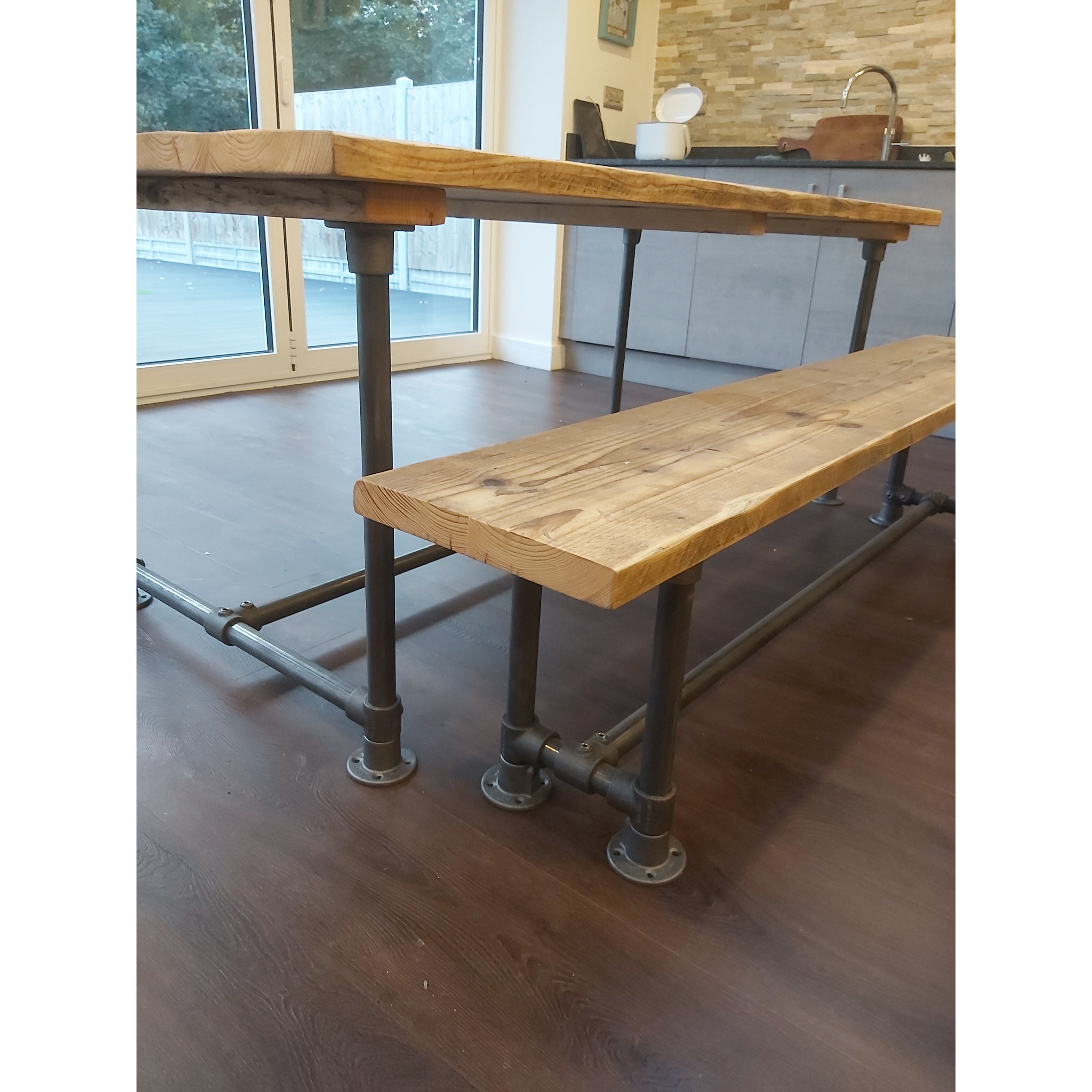 Scaffold board discount table and bench